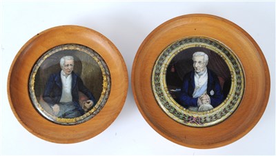 Lot 248 - Two prattware pot lids of the Duke of Wellington