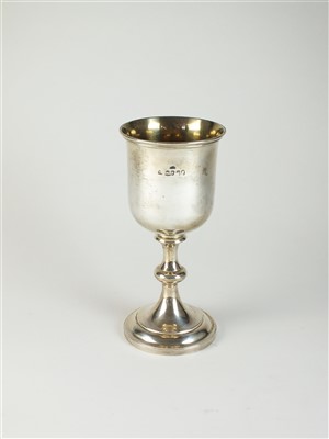 Lot 28 - A George IV silver goblet