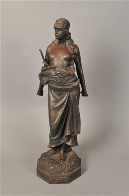 Lot 174 - A Russian iron sculpture of Judith