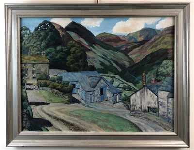 Lot 12 - Arthur Henry Andrews (1906-1966), Farm in a Mountainous Landscape