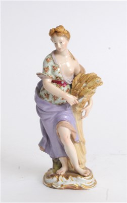 Lot 103 - Meissen porcelain figure of Harvest