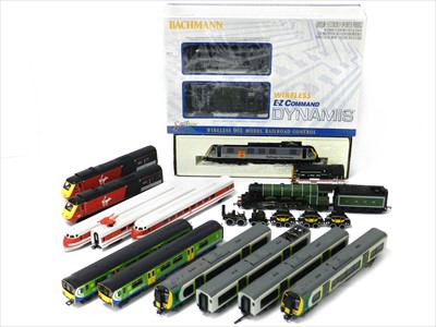 Lot 575 - Bachmann and Hornby China trains and Dynamis DCC controller