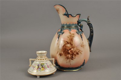 Lot 162 - Royal Worcester jug and vase