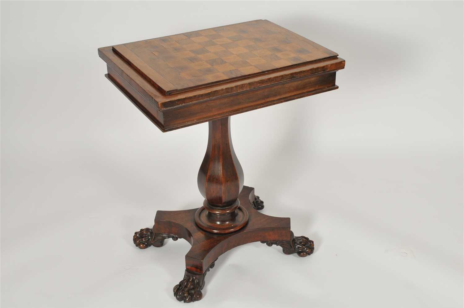 Lot 381 - A Regency games table