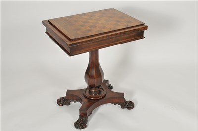 Lot 381 - A Regency games table