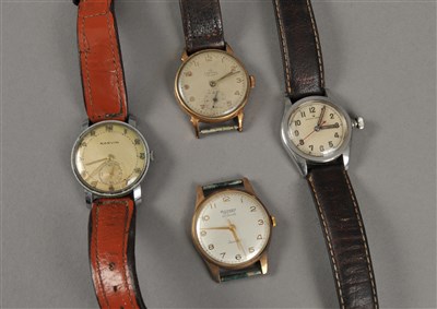 Lot 106 - A collection of 4 watches to include a Rolex Oyster and 9ct Rotary