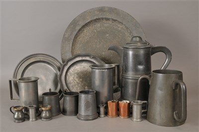 Lot 337 - Collection of pewter