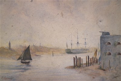 Lot 60 - A collection of 19th and 20th century watercolours and prints