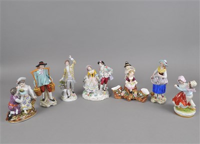 Lot 202 - Collection of European porcelain figures