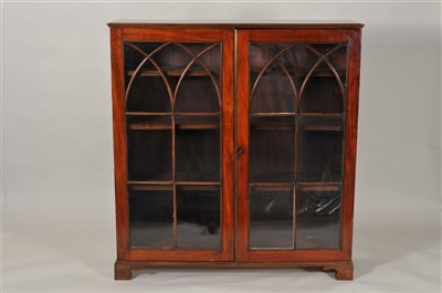 Lot 496 - An astragal glazed Edwardian mahogany bookcase