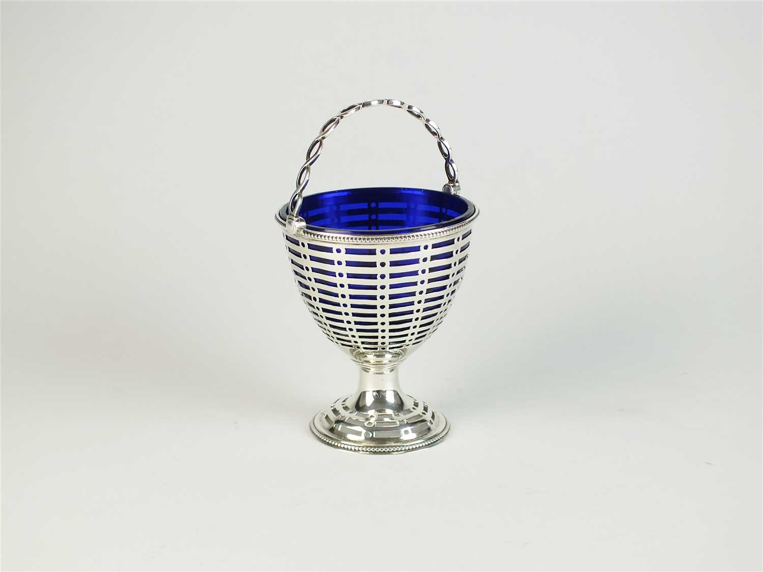 Lot 39 - A George III silver sugar basket