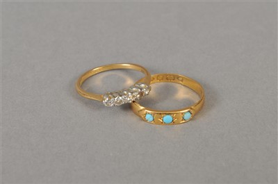 Lot 54 - Two stone set rings