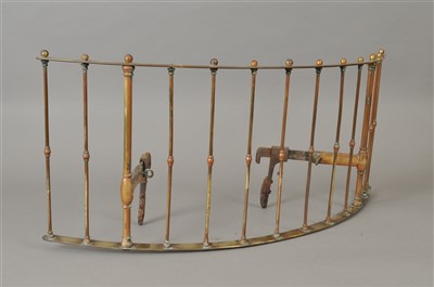 Lot 394 - Two small Victorian / Edwardian bowed fire guards