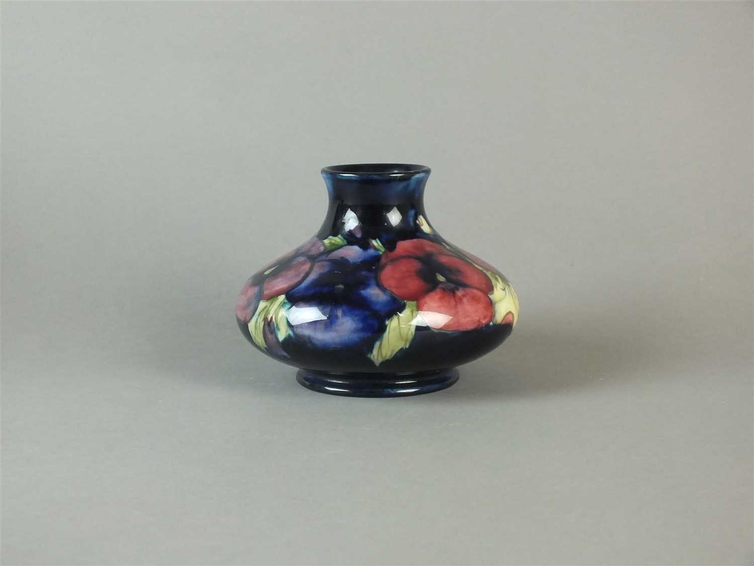 Lot 248 William Moorcroft Pansy Vase