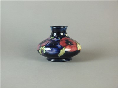 Lot 248 - William Moorcroft Pansy vase