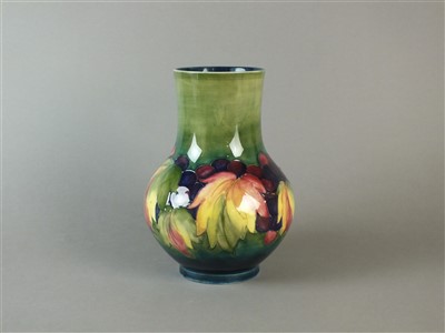 Lot 252 - William Moorcroft Leaf and Berry vase