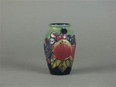 Lot 253 - Moorcroft 'Blue Finches' vase