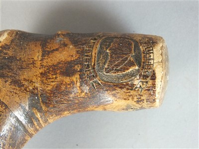Lot 370 - Boer War interest - a carved Prisoner of War walking stick