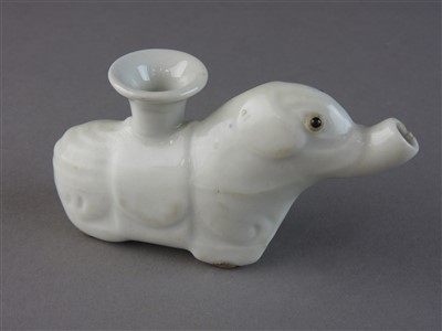 Lot 12 - A Chinese export porcelain blanc de chine...