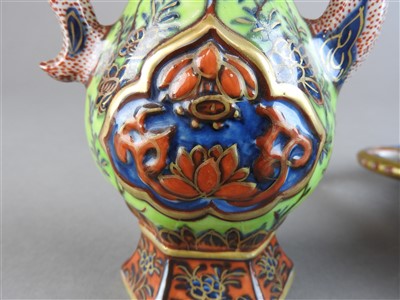 Lot 28 - Two Chinese 'clobbered' blue and white...