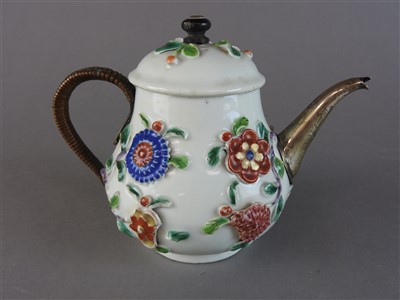 Lot 81 - A Chinese famille rose porcelain florally...