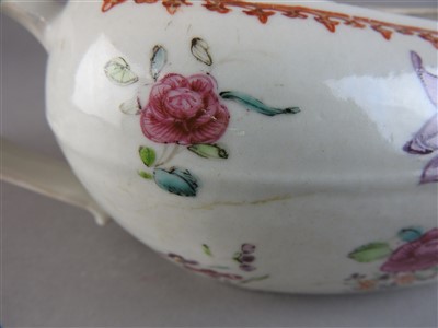 Lot 23 - A Chinese export porcelain famille rose...