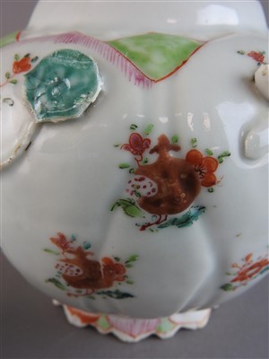 Lot 30 - A Chinese export porcelain famille rose lotus...