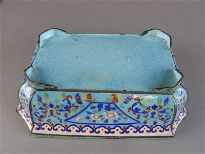 Lot 126 - A canton enamel censer, Qing Dynasty, of...