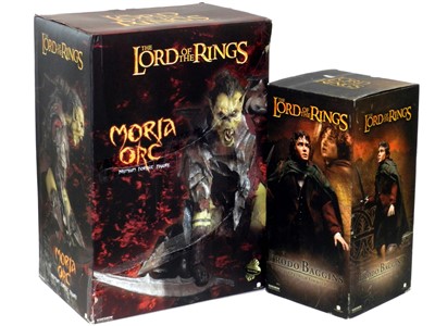 Lot 350 - Lord of the Rings large scale Frodo and Orc:...