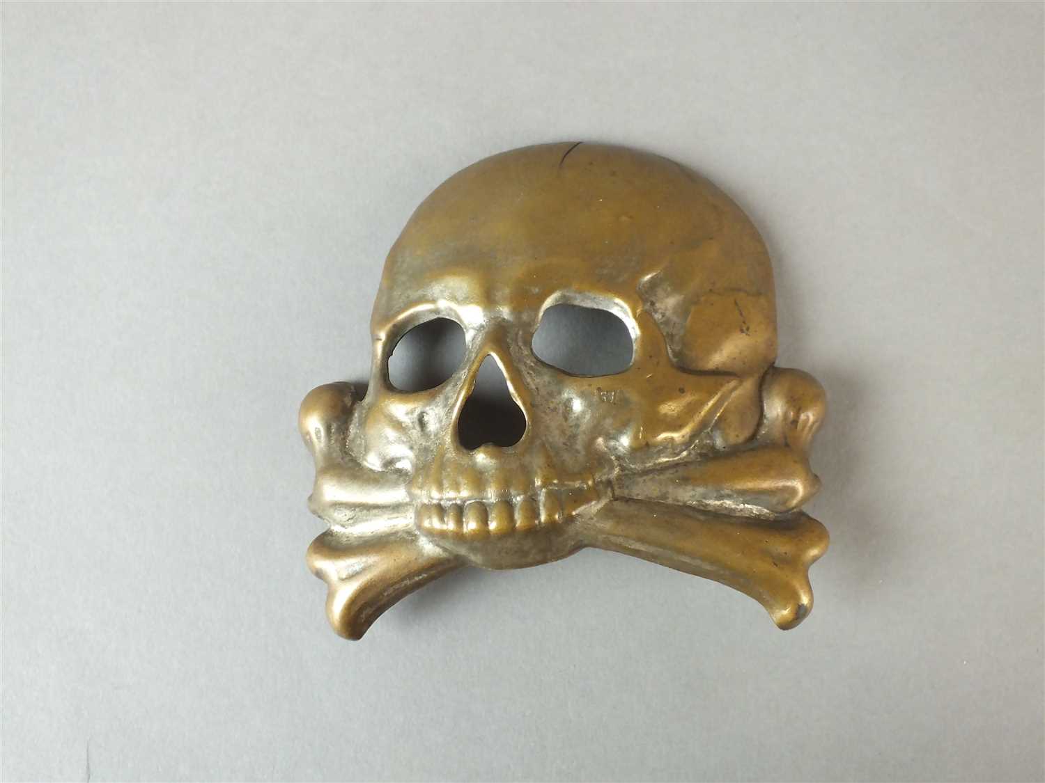 Lot 331 - Prussian Hussars Death's Head helmet badge
