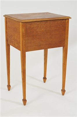 Lot 544 - A 20th century pale oak artist's / work box