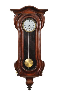 Lot 161 - A small regulator wall clock