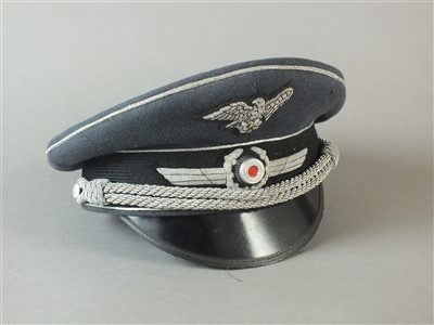 Lot 340 - German Third Reich RLB visor cap - for repairs