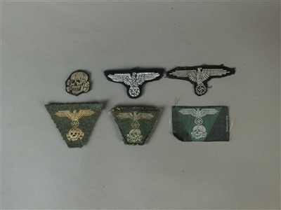 Lot 345 - German Third Reich Waffen-SS cap insignia