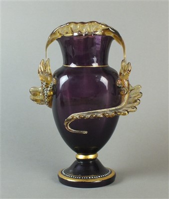 Lot 216 - A late 19th century glass vase