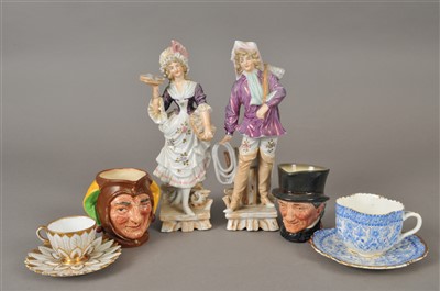 Lot 313 - PPC Fox Hunting tea service and other items