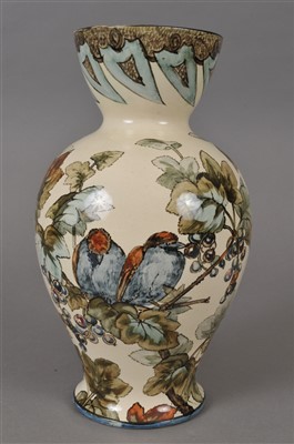 Lot 199 - Doulton Lambeth faience vase