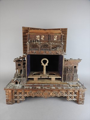 Lot 431 - A German Black Forest musical decanter box