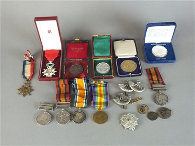 Lot 264 - Boer War and WW1 medals