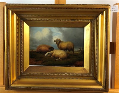 Lot 384 - A Jackson, oil painting of sheep