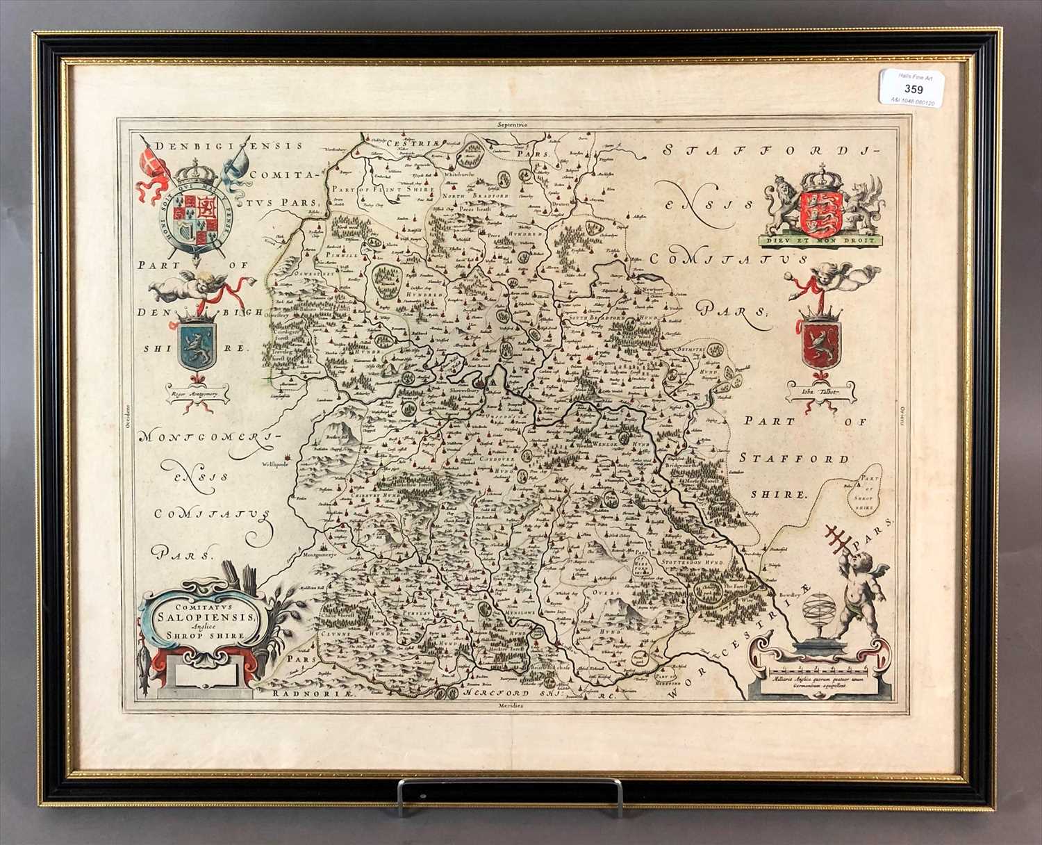 Lot 359 - Map of Shropshire