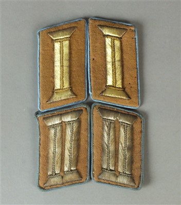 Lot 350 - Two sets of German Third Reich NSDAP collar tabs