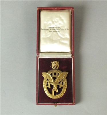 Lot 356 - German Automobile Club badge and stickpin