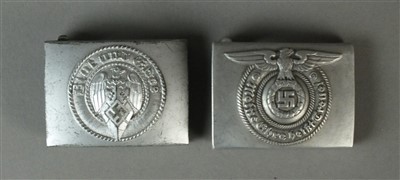 Lot 357 - Two German belt buckles