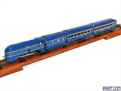 Lot 585 - British Marx No. 331 LMS Coronation Scot Electric Train Set