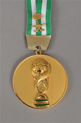 Lot 158 - A Saudi Arabian 'Kings Cup' football medal