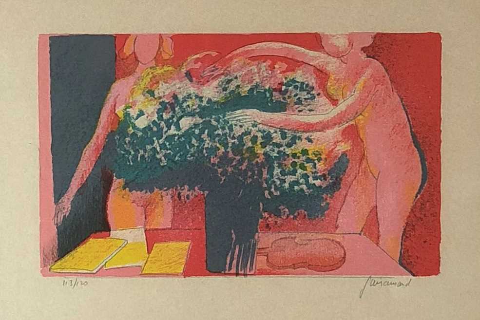Lot 3 - Paul Guiramand (1926-2007), Figures with Flowers