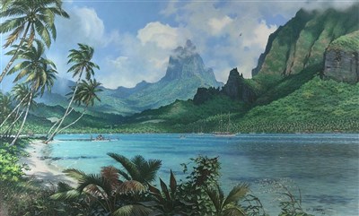 Lot 351 - John Michael Groves (1937-2019), Cook's Bay, Moorea, French Polynesia