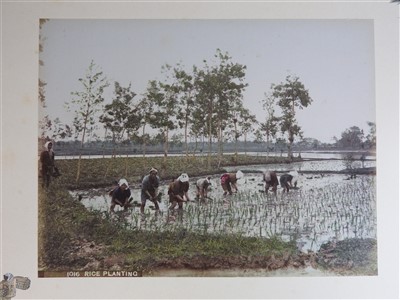 Lot 101 - A Japanese lacquer bound photograph album of...