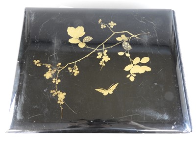 Lot 101 - A Japanese lacquer bound photograph album of...